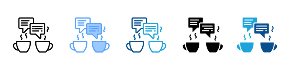 Coffee Cup icon sheet multiple style collection