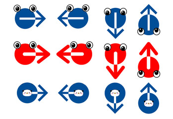 方向を追う視線