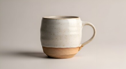 Handmade Ceramic Mug with Speckled Glaze and Earthy Base
