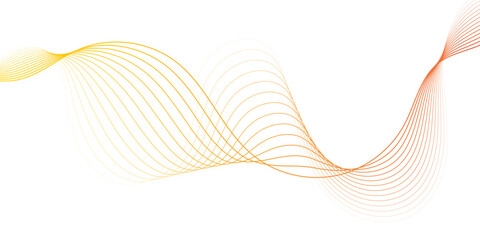 Elegant Orange Wave Pattern With Gradient Lines For Dynamic Abstract Background Design Texture Artwork.