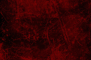 grunge halloween background with blood splash space on wall
