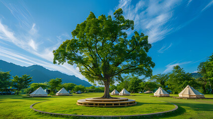 CampingSiteWithCentralTree