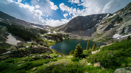 AlpineLakeInMountainValley