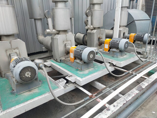 Factory machinery motors, installation and maintenance concepts