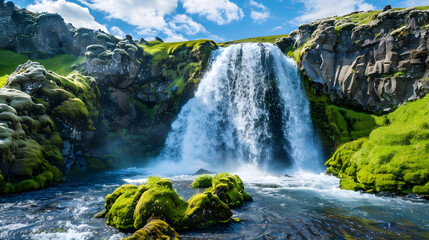 MossyRockWaterfallLandscape