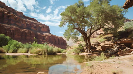 CanyonRiverWithTree