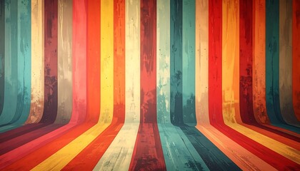 Retro striped room background