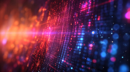 Fototapeta premium Glorious Information data technology background. Hand drawn vector