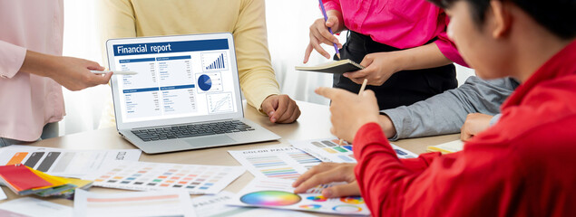 Business data dashboard provide business intelligence analytic for marketing strategy planning...
