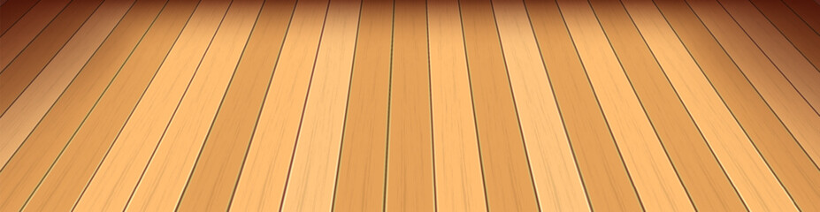 Obraz premium realistic wooden floor background in perspective with a clean The light brown planks alternate between two subtle tones, creating a natural and inviting surface that recedes into the distance