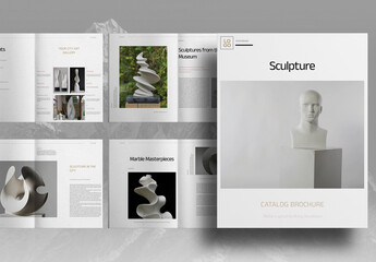 Art Gallery Catalog Brochure Layout