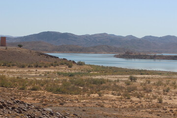 Barrage El Mansour Eddahbi, Ouarzazate Lake in Morocco