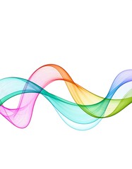 Abstract colorful wavy lines