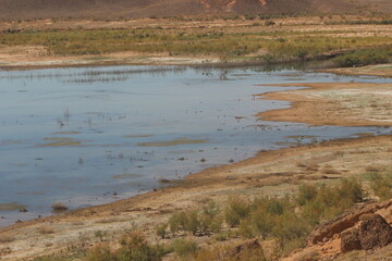 Barrage El Mansour Eddahbi, Ouarzazate Lake in Morocco