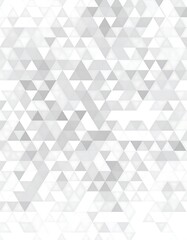 Abstract geometric pattern of overlapping triangles in shades of gray and white (1)