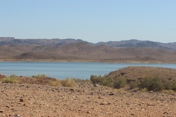 Barrage El Mansour Eddahbi, Ouarzazate Lake in Morocco