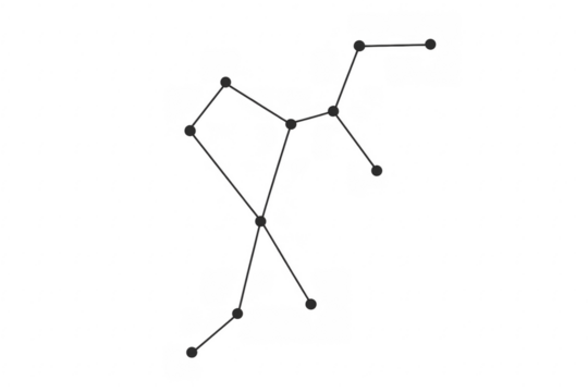 Orion constellation star map science transparent background