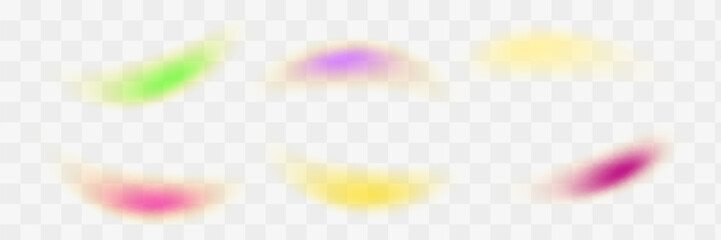 Rainbow colors watercolor paint stains vector backgrounds set.