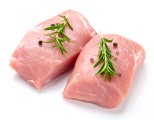 Two raw pork tenderloins