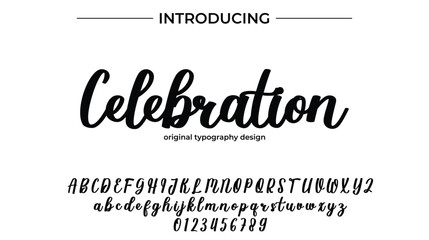 Celebration - Elegant Script Font for Smooth Handwritten Design and Creative Typography