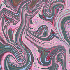 Vibrant pink and gray liquid marble texture with swirling abstract lines. Modern fluid art background ideal for fashion, design, and interior decor. Keywords: abstract, swirl, marble, texture, pink.