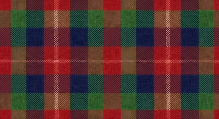 Traditional woven pattern with vibrant autumn hues and textured details