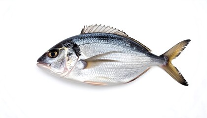 Obraz premium Fresh whole fish, top view