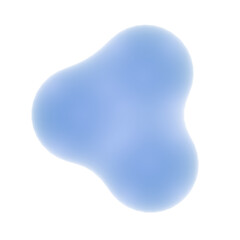 Abstract Light Blue Gradient Blob Shape