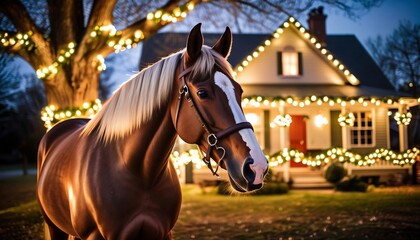 Obraz premium horse and rider