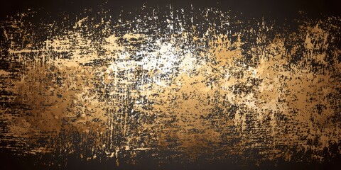 Blurry, grainy image of a gold and brown background with a few white specks
