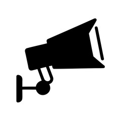 Black and white surveillance camera or security camera vector illustration graphic