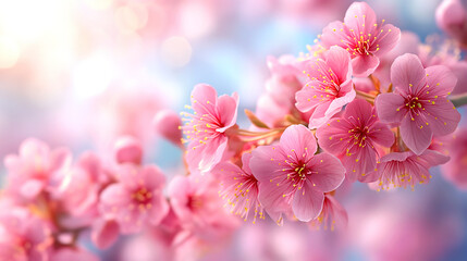 Cherry Blossom Tree Covered in Pink Flowers