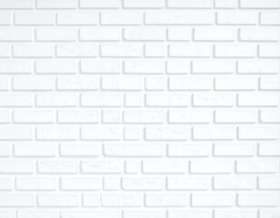 Fototapeta premium White brick wall pattern