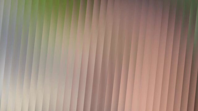 Abstract vertical blinds with gradient color transition from green to beige