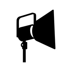 Professional Photography Studio Lighting Equipment Spotlight with Adjustable Barn Doors Illustration