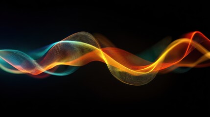 Abstract colorful wave design