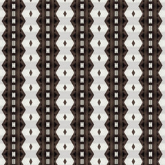 Geometric black and white abstract pattern with vertical lines and diamond shapes creating modern symmetry. Golden keywords: geometric, abstract, pattern, symmetry, black