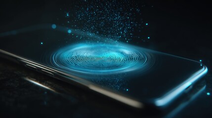 Fingerprint scanning mobile phone