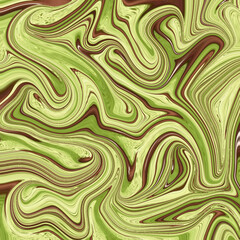 Earthy green abstract swirl with natural marble pattern, soft curves, and organic texture — ideal for art, design, or background concepts.