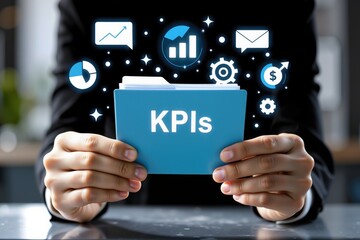 Analyzing kpis for business growth in a professional office environment