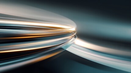 Dynamic stream of iridescent light, illuminating digital pathways, creating a sense of speed