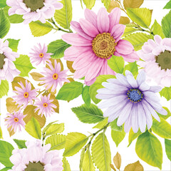 beautiful floral seamless pattern