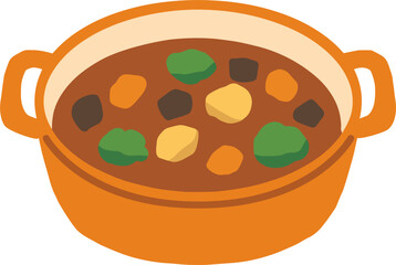ビーフシチューのイラスト