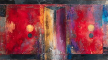 Transcendent portals abstract artwork evoking exploration and ethereal realms