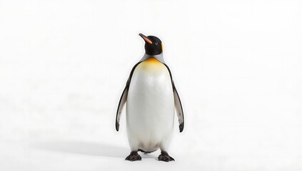Obraz premium King penguin isolated on white background
