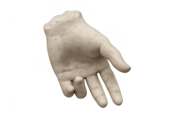 Marble hand fragment of ancient classical sculpture