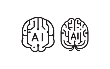 Fototapeta premium vector illustration ai robot skull
