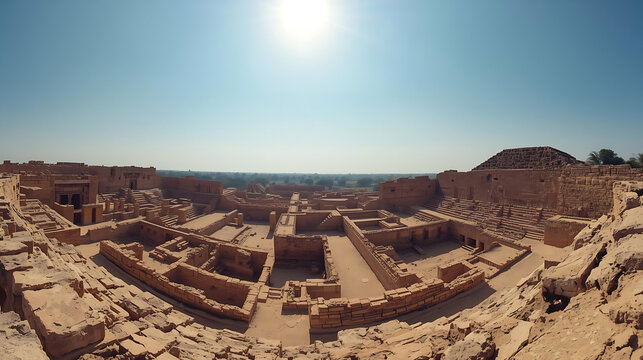 Mohenjo-daro - an archaeological site in the province of Sindh, Pakistan