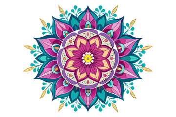 floral mandala template