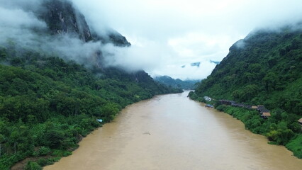 waterfall in the mountain